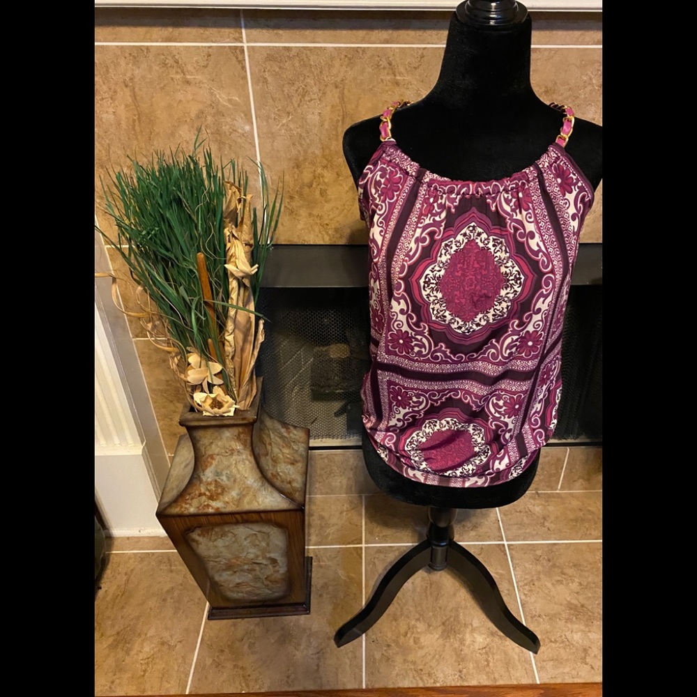 Purple halter top